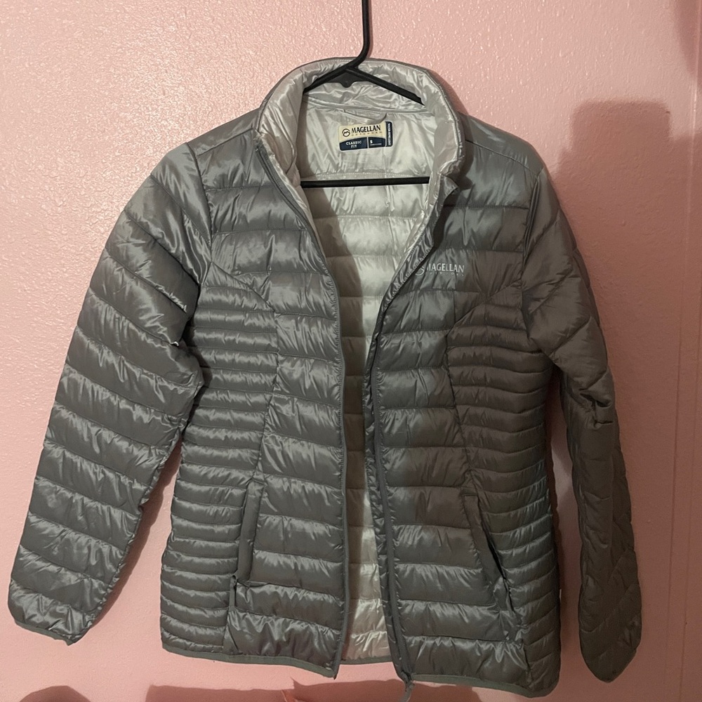 silver jacket